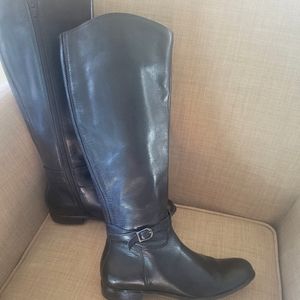 CORSO COMO black leather equestrian boots 6.5
